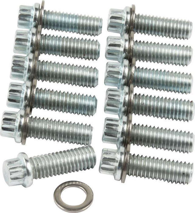 ALLSTAR PERFORMANCE 87010 Intake Bolt Kit SBC 12PT 12pk