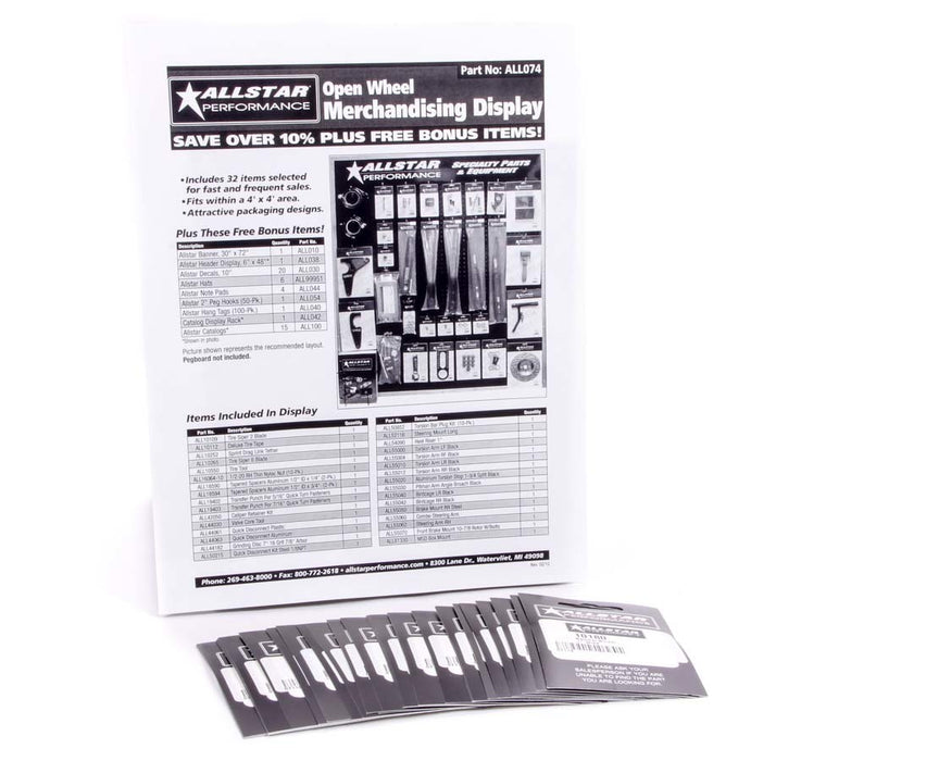 ALLSTAR PERFORMANCE 99164 Merchandising Display Components for ALL074