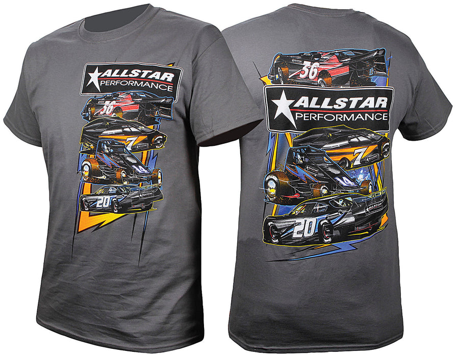 ALLSTAR PERFORMANCE 99901M T-Shirt Dark Gray Circle Track Medium