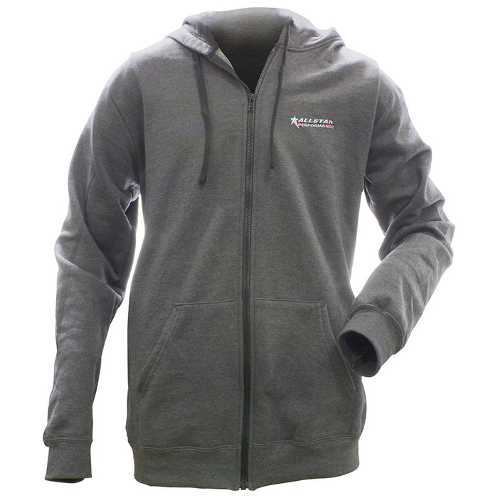 ALLSTAR PERFORMANCE 99917S Allstar Full Zip Hooded Sweatshirt Charcoal S