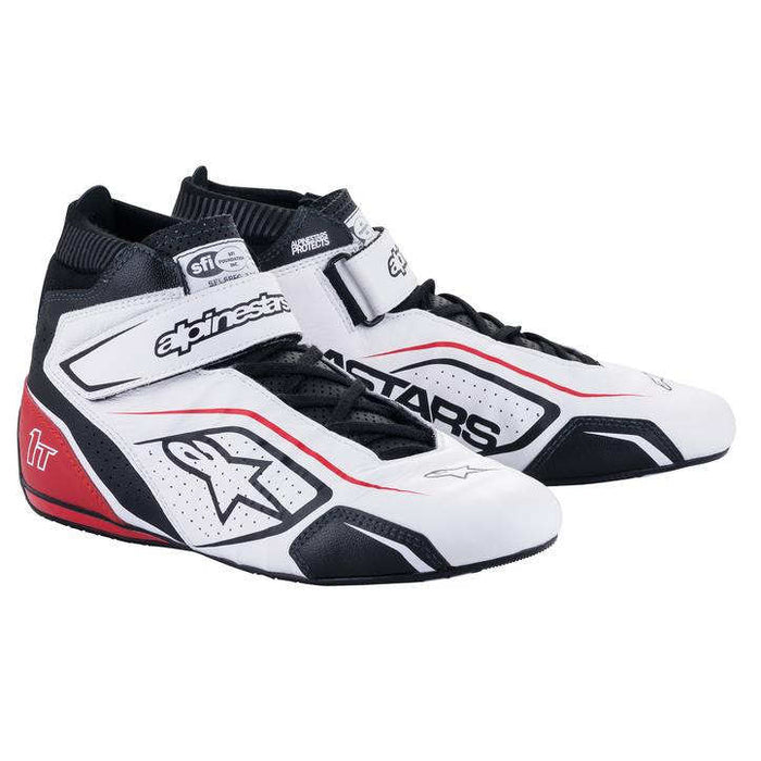 ALPINESTARS USA 2710122-213-9 Shoe Tech-1T V3 White / Black / Red Size 9