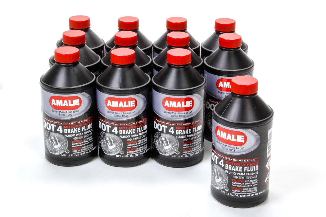 AMALIE 160-65041-92 DOT 4 Brake Fluid Case 12x12 Oz