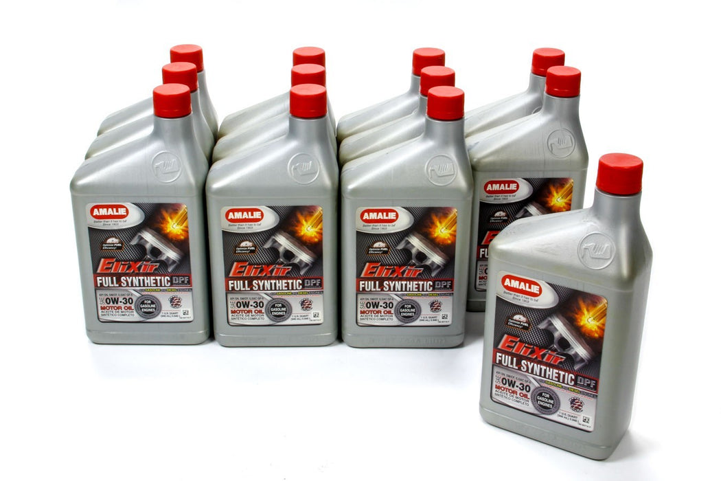 AMALIE 160-65716-56 Elixir Full Synthetic 0w30 Case 12 x 1 Quart