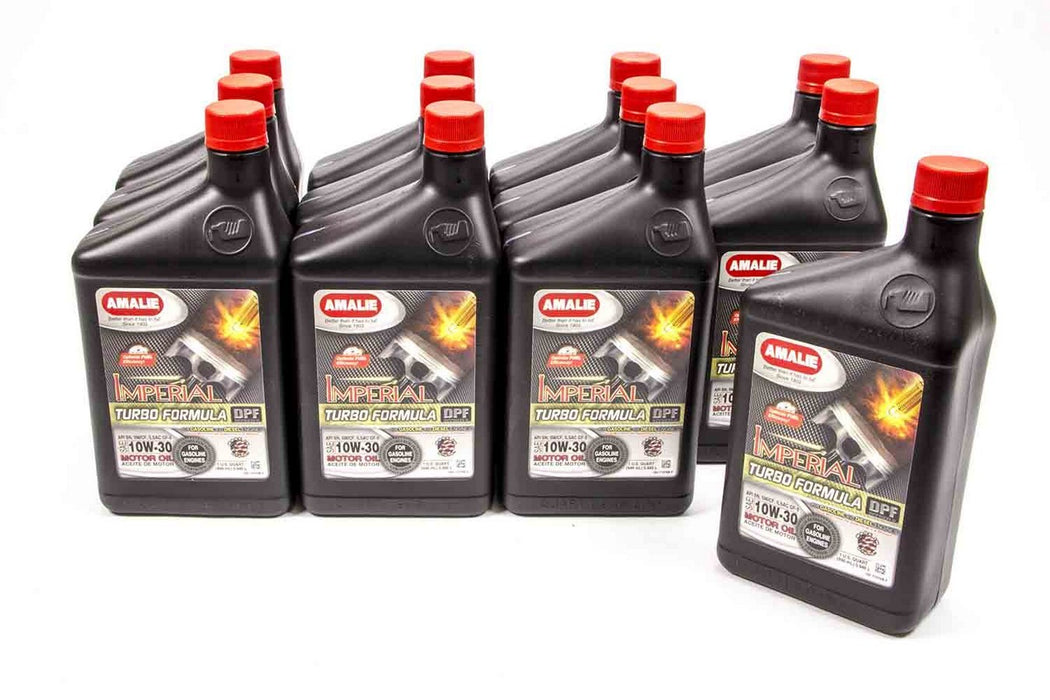 AMALIE 160-71076-56 Imperial Turbo Formula 10w30 Oil Case 12x1Qt