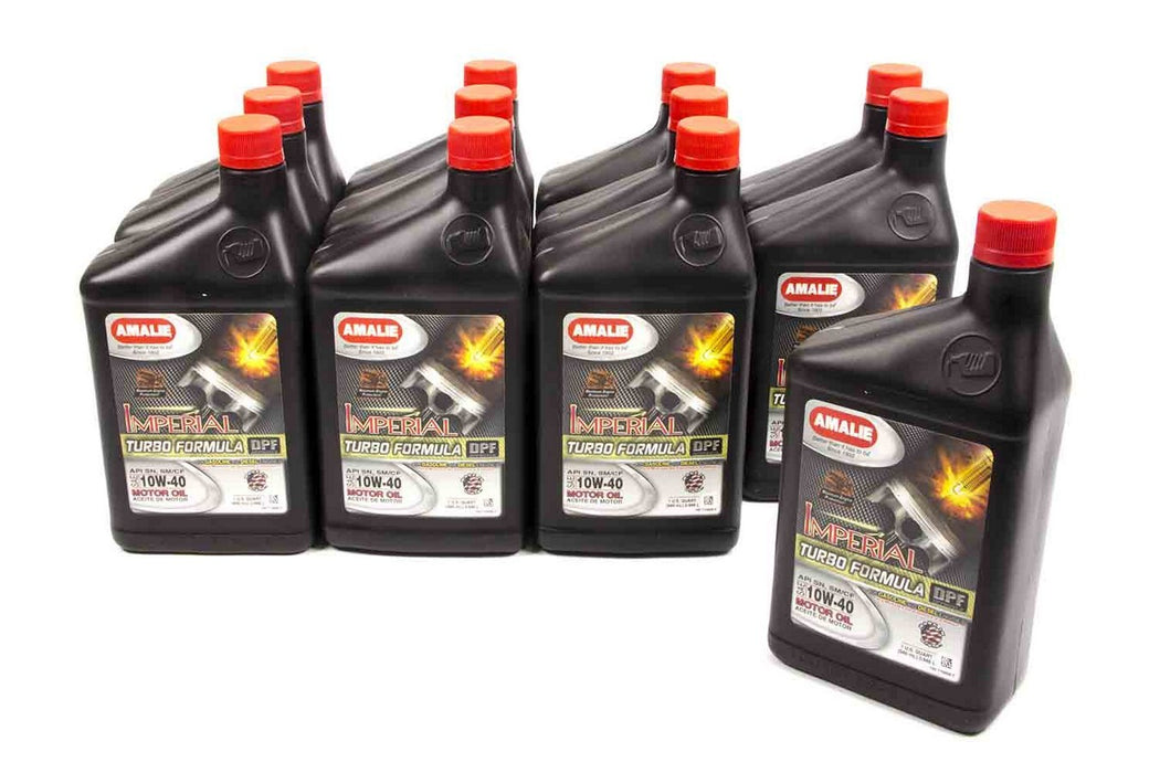 AMALIE 160-71086-56 Imperial Turbo Formula 10w40 Oil Case 12x1Qt