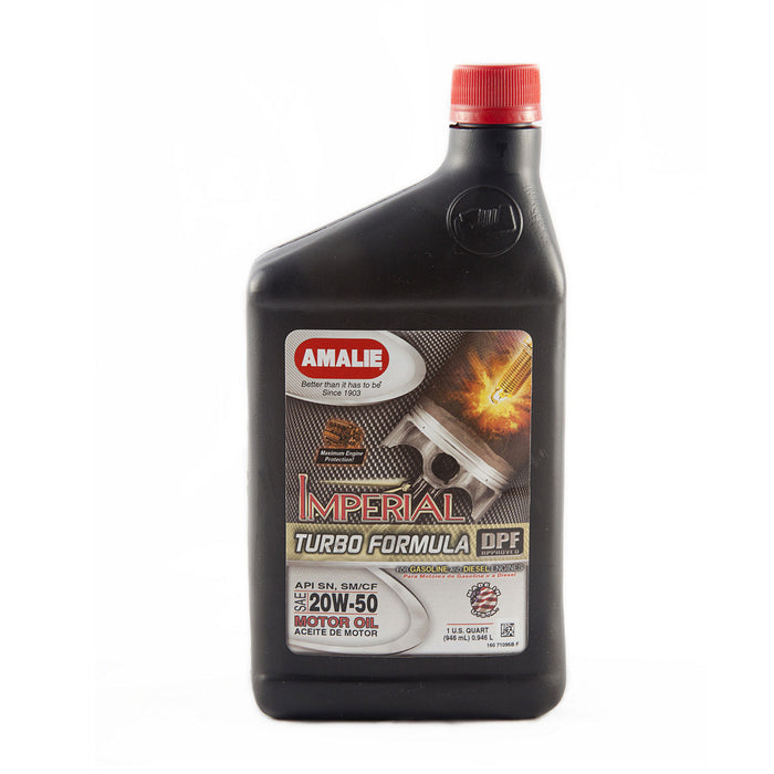 AMALIE 160-71096-56 Imperial Turbo 20w50 Oil Case 12 x 1 Quart