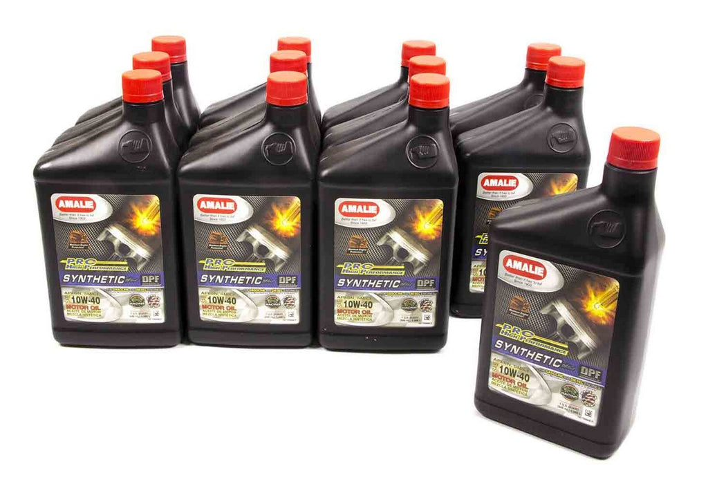 AMALIE 160-75686-56 PRO HP Syn Blend 10w40 Oil Case 12x1Qt