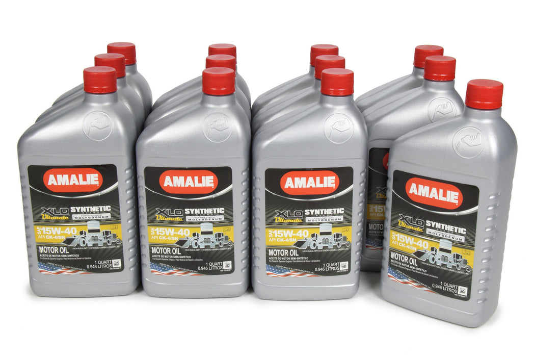 AMALIE 160-79106-56 XLO Ultimate Syn Blend w /Moly 15w40 Case 12x1Qt