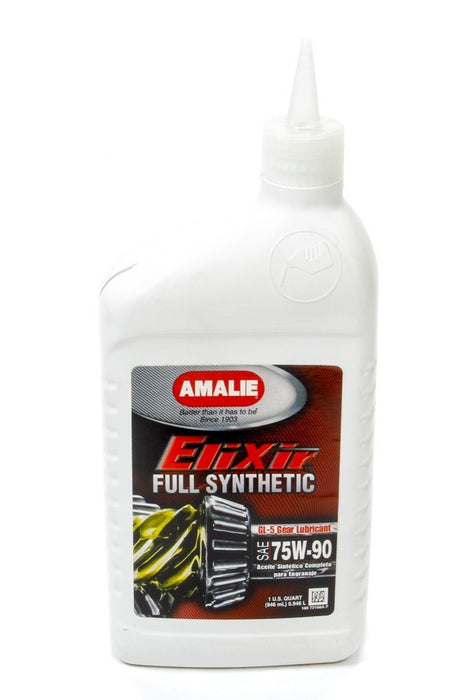 AMALIE 73166-56 Elixir Full Syn GL-5 75w 90 Gear Oil 1Qt