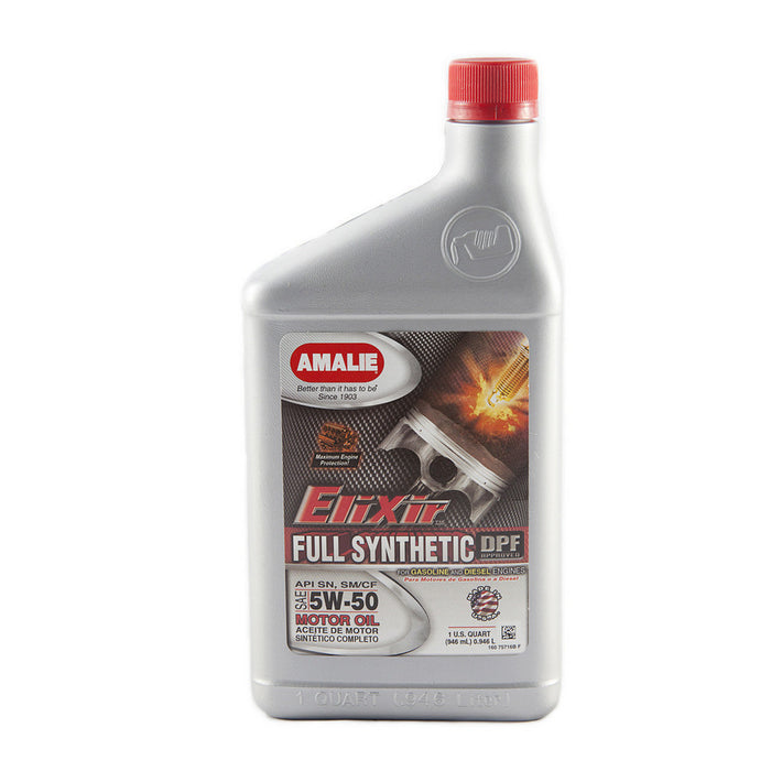 AMALIE 75716-56 Elixir Full Synthetic 5w50 Oil 1Qt