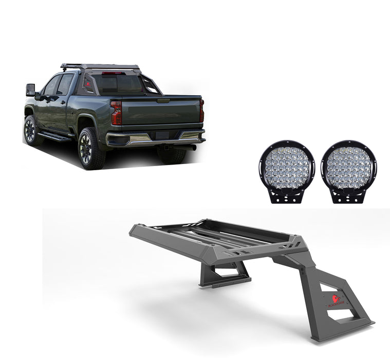 Black Horse Off Road AR-CHR02-PL69B Armour Chase Rack Kit - Truck Part Superstore