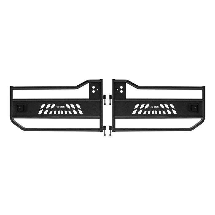 ARIES AR15009 Jeep Wrangler JK Aluminum Front Tube Doors for Select Jeep Wrangler