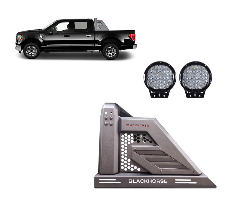 Black Horse Off Road AR2-01B-PL69B Armour II Roll Bar Kit - Truck Part Superstore
