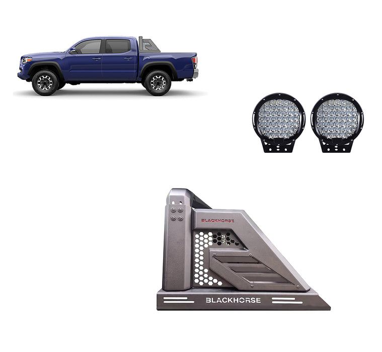 Black Horse Off Road AR2-03B-PL69B Armour II Roll Bar Kit - Truck Part Superstore