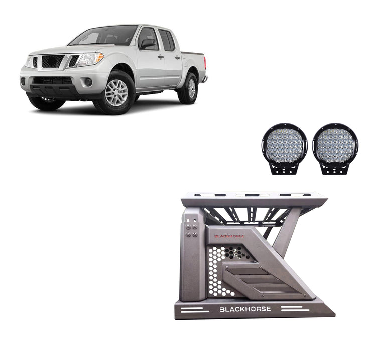 Black Horse Off Road AR2-05BA3-PL69B Armour II Roll Bar W/Basket Kit - Truck Part Superstore