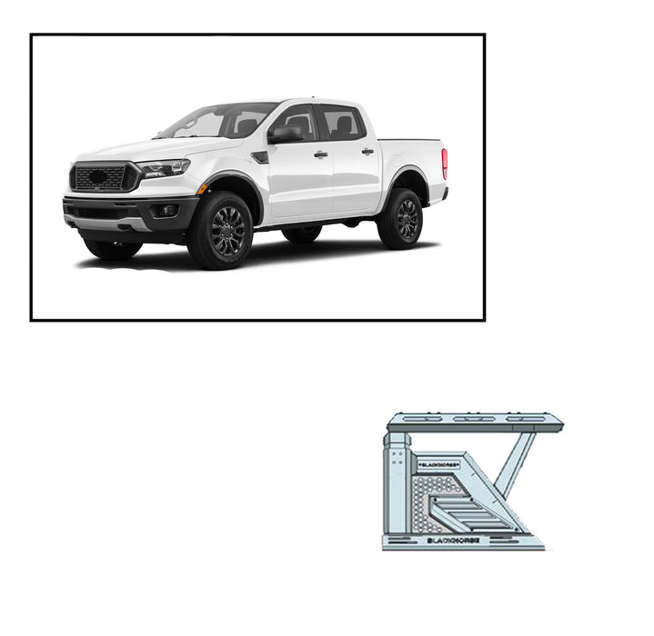 Black Horse Off Road AR2-07BA3 Armour II Roll Bar W/Basket - Truck Part Superstore