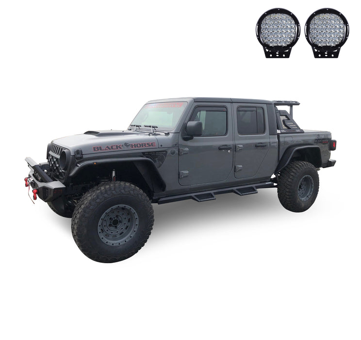 Black Horse Off Road AR2-09BA3-PL69B Armour II Roll Bar W/Basket Kit - Truck Part Superstore
