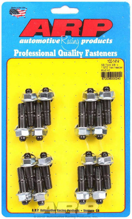 ARP 100-1414 Header Stud Kit - 6pt. 3/8 x 1.670 OAL (16)