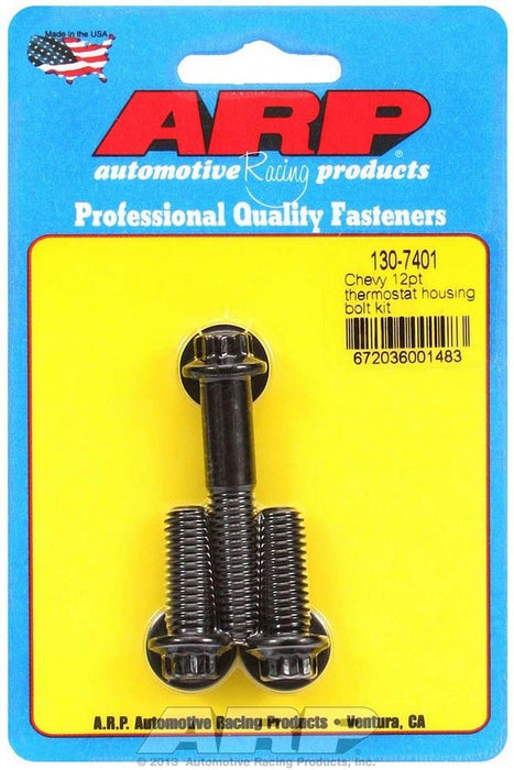 ARP 130-7401 Thermostat Housing Bolt Kit 12pt Chevy V8 79-90