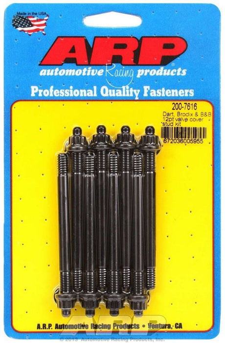 ARP 200-7616 Valve Cover Stud Kit 1/4 12pt. (8)