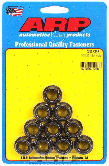ARP 300-8336 1/2-20 12pt. Nuts (10)