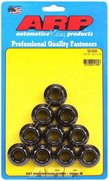 ARP 300-8339 5/8-18 12pt. Nuts (10)