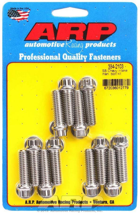 ARP 334-2103 SBC Intake Bolt Kit