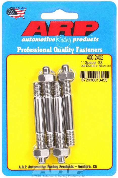 ARP 400-2402 S/S Carburetor Stud Kit 5/16in x  2.700in OAL