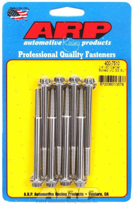 ARP 400-7510 S/S Valve Cover Bolt Kit 1/4in-20 12pt. (8)