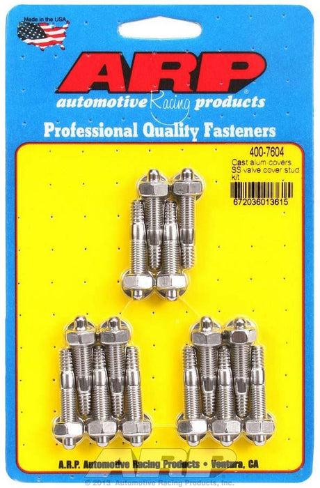 ARP 400-7604 S/S Valve Cover Stud Kit 6pt. (14)