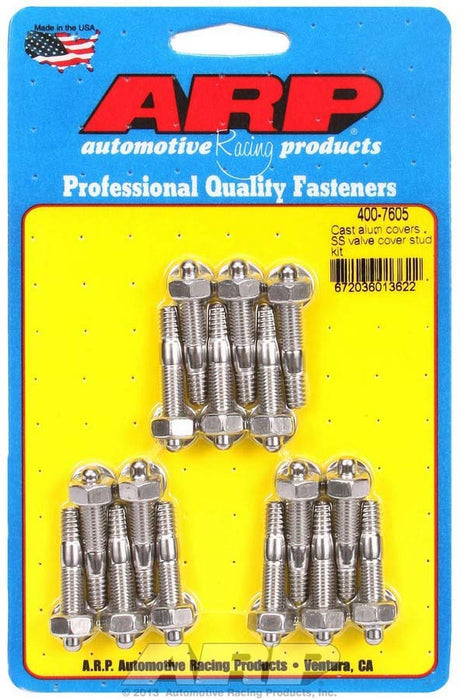 ARP 400-7605 S/S Valve Cover Stud Kit 6pt. (16)