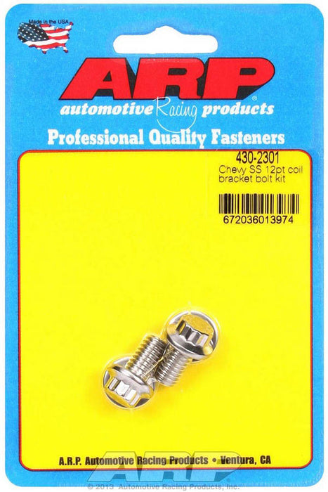 ARP 430-2301 S/S Chevy Coil Bracket Bolt Kit 12pt.