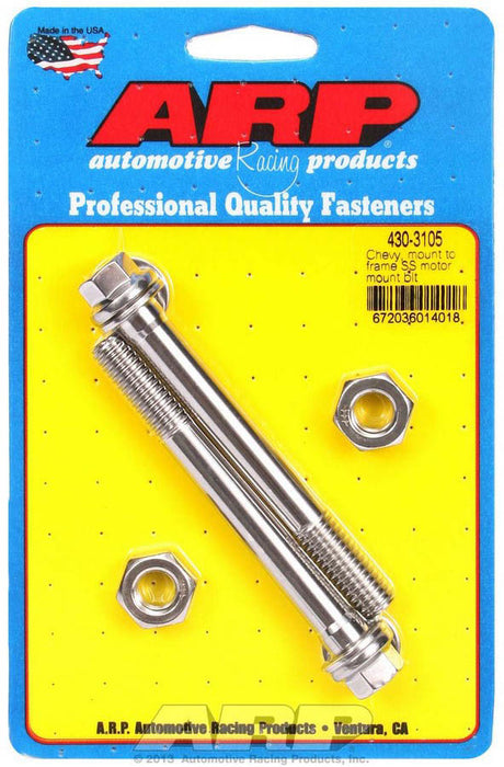 ARP 430-3105 Chevy S/S Motor Mount to Frame Bolt Kit - 6pt.