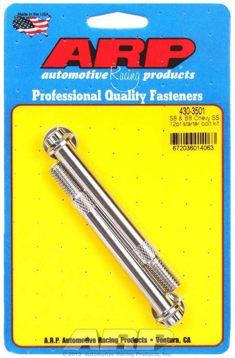 ARP 430-3501 S/S Starter Bolt Kit 12pt.
