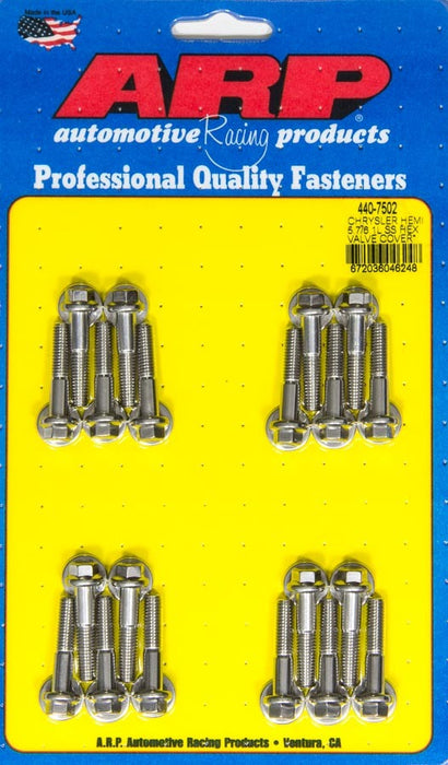 ARP 440-7502 Valve Cover Bolt Kit 6pt Mopar 5.7/6.1L Hemi