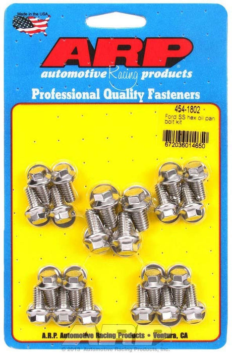 ARP 454-1802 Ford S/S Oil Pan Bolt Kit 6pt.