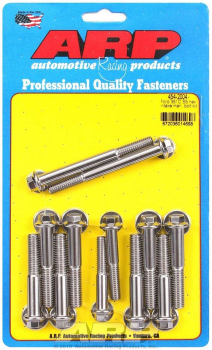 ARP 454-2004 Ford S/S Intake Bolt Kit 6pt.
