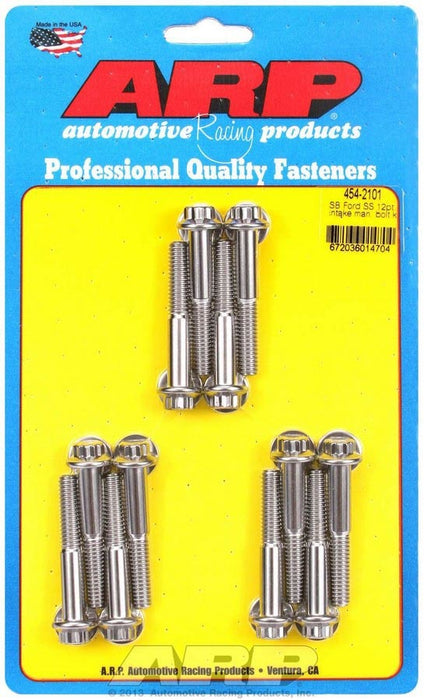 ARP 454-2101 SBF S/S Intake Bolt Kit 12pt.