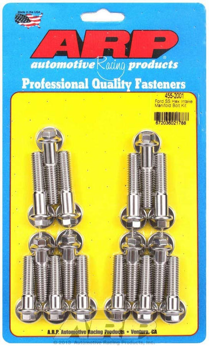 ARP 455-2001 BBF S/S Intake Bolt Kit 6pt.