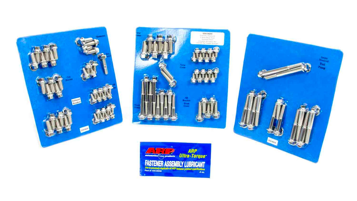 ARP 554-9604 SBF S/S Complete Engine Fastener Kit 6pt.