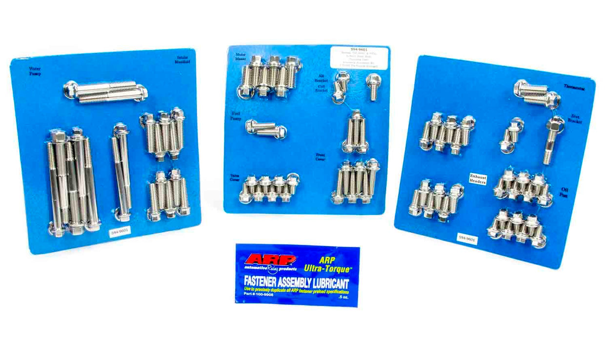 ARP 594-9601 Pontiac S/S Complete Engine Fastener Kit 6pt.