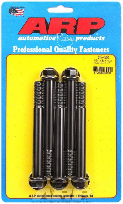 ARP 617-4500 Bolt Kit - 6pt. (5) 1/2-13 x 4.500