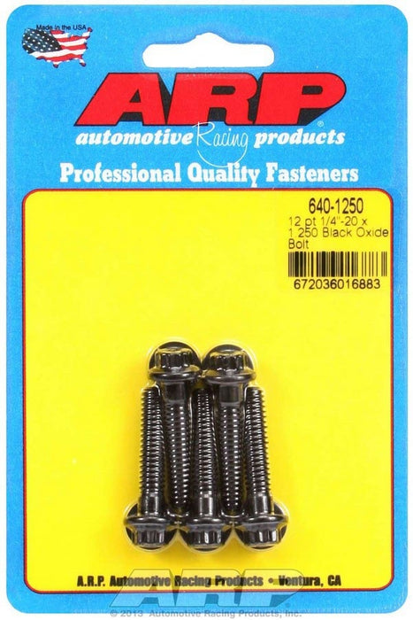 ARP 640-1250 Bolt Kit - 12pt. (5) 1/4-20 x 1.250