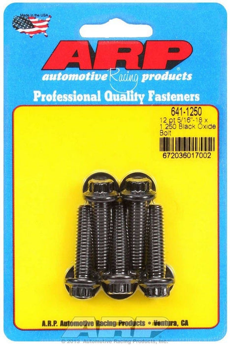ARP 641-1250 Bolt Kit - 12pt. (5) 5/16-18 x 1.250