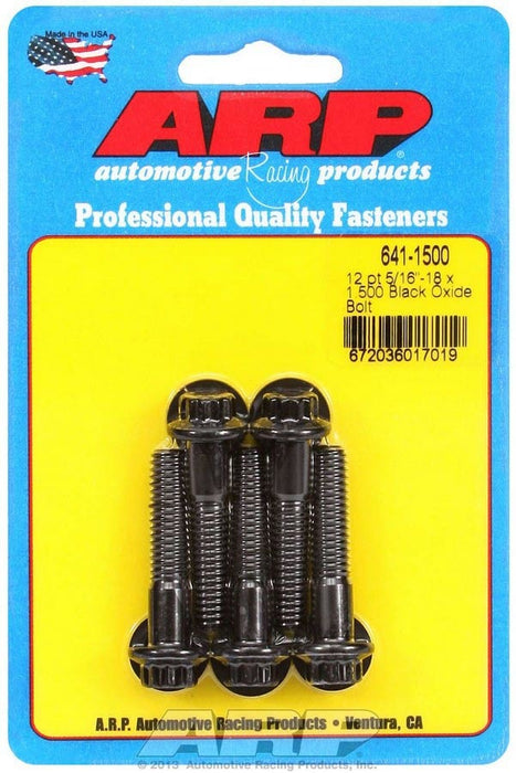 ARP 641-1500 Bolt Kit - 12pt. (5) 5/16-18 x 1.500