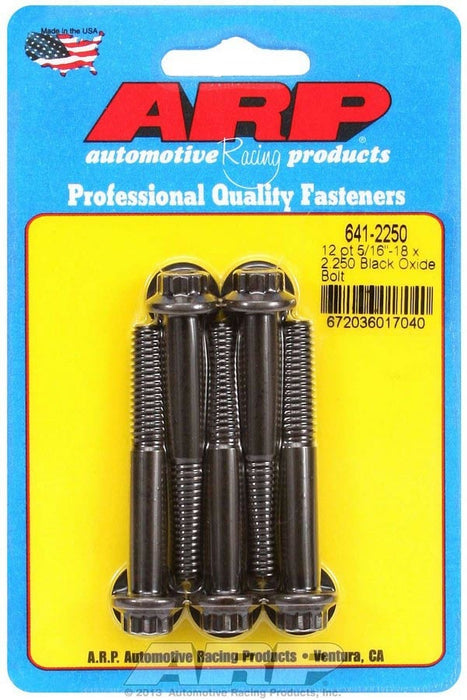 ARP 641-2250 Bolt Kit - 12pt. (5) 5/16-18 x 2.250