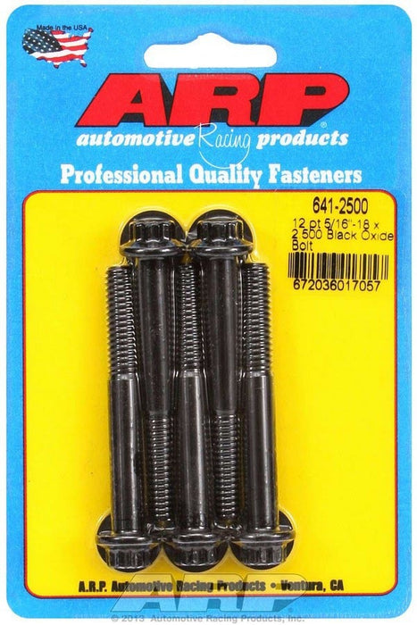 ARP 641-2500 Bolt Kit - 12pt. (5) 5/16-18 x 2.500