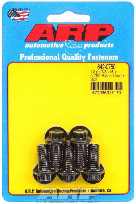 ARP 642-0750 Bolt Kit - 12pt. (5) 3/8-16 x .750
