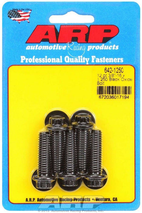 ARP 642-1250 Bolt Kit - 12pt. (5) 3/8-16 x 1.250
