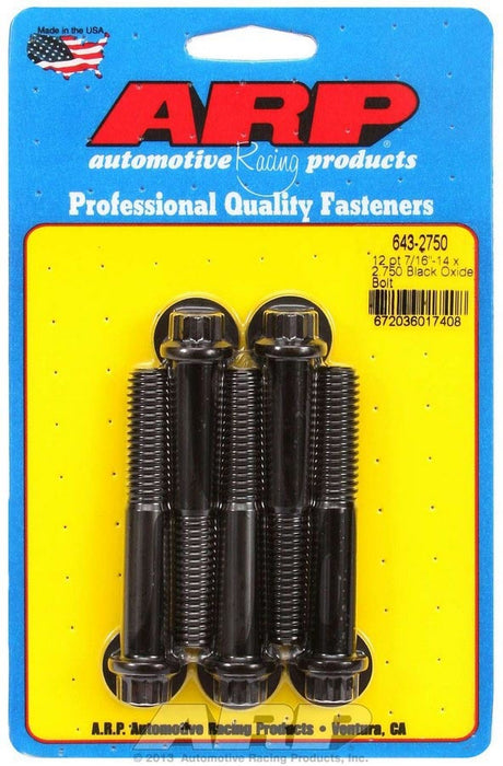 ARP 643-2750 Bolt Kit - 12pt. (5) 7/16-14 x 2.750